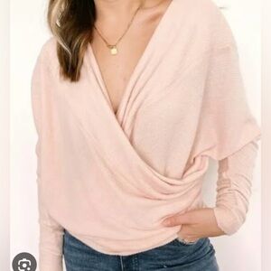 Free People Cozy With You Sweater in Champagne Toast, M